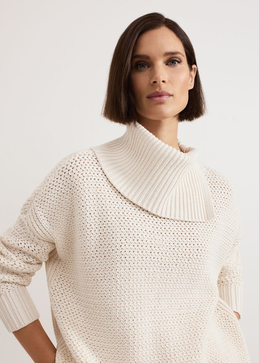 Jean Textured Jumper - Ivory