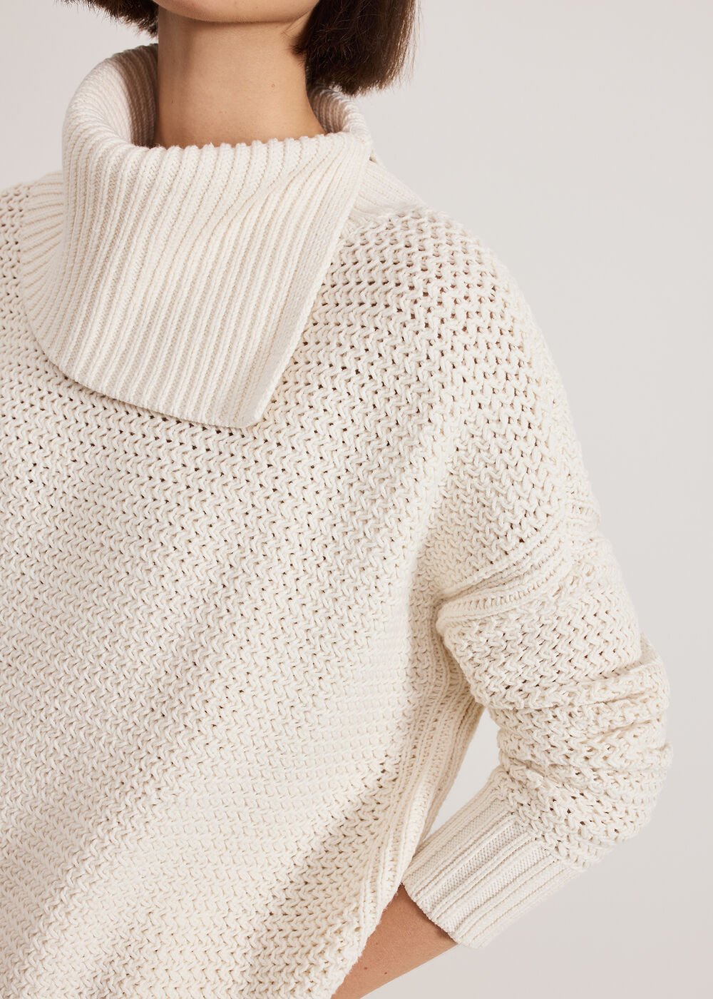 Jean Textured Jumper - Ivory