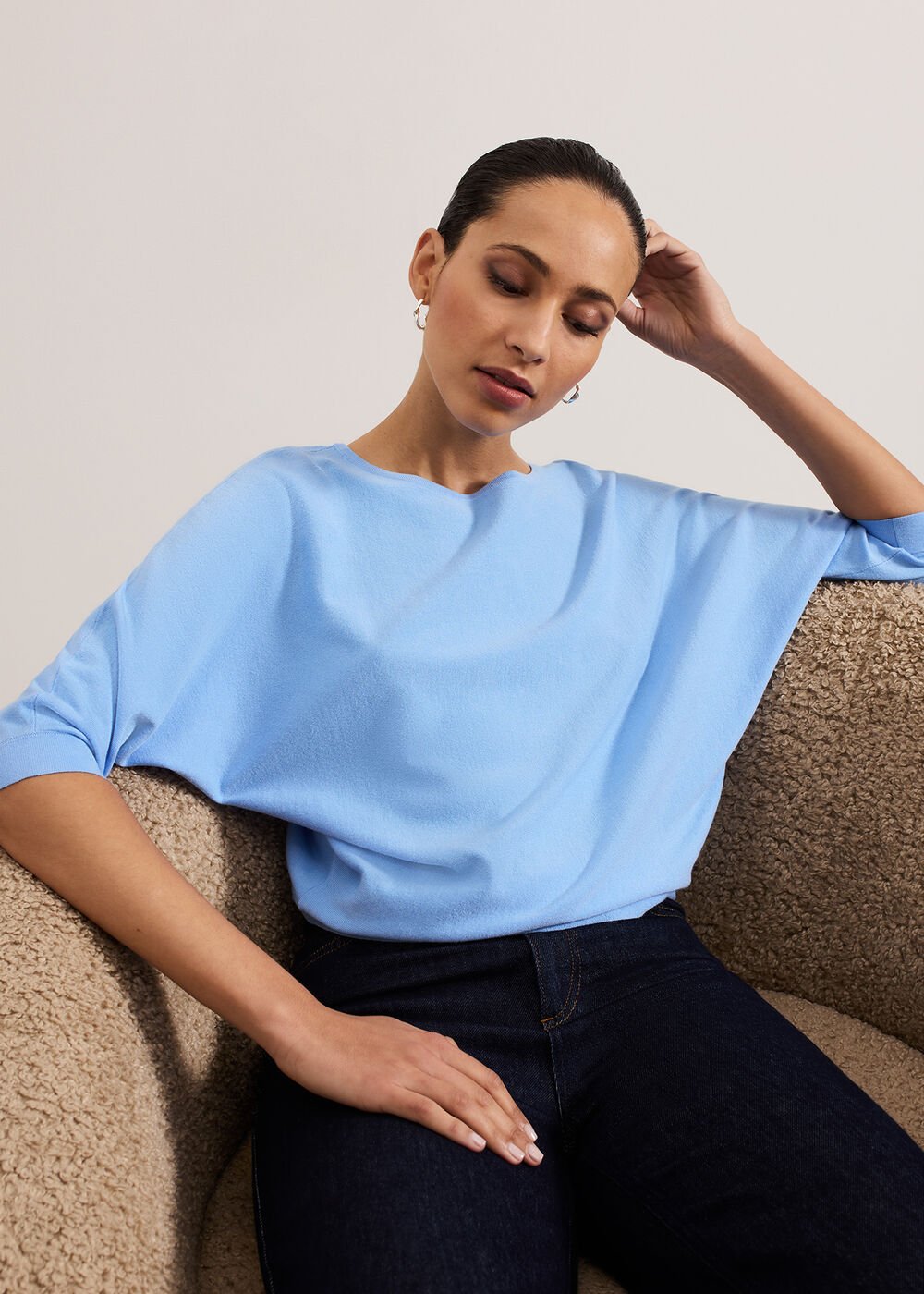 Cristine Knit Jumper - Blue