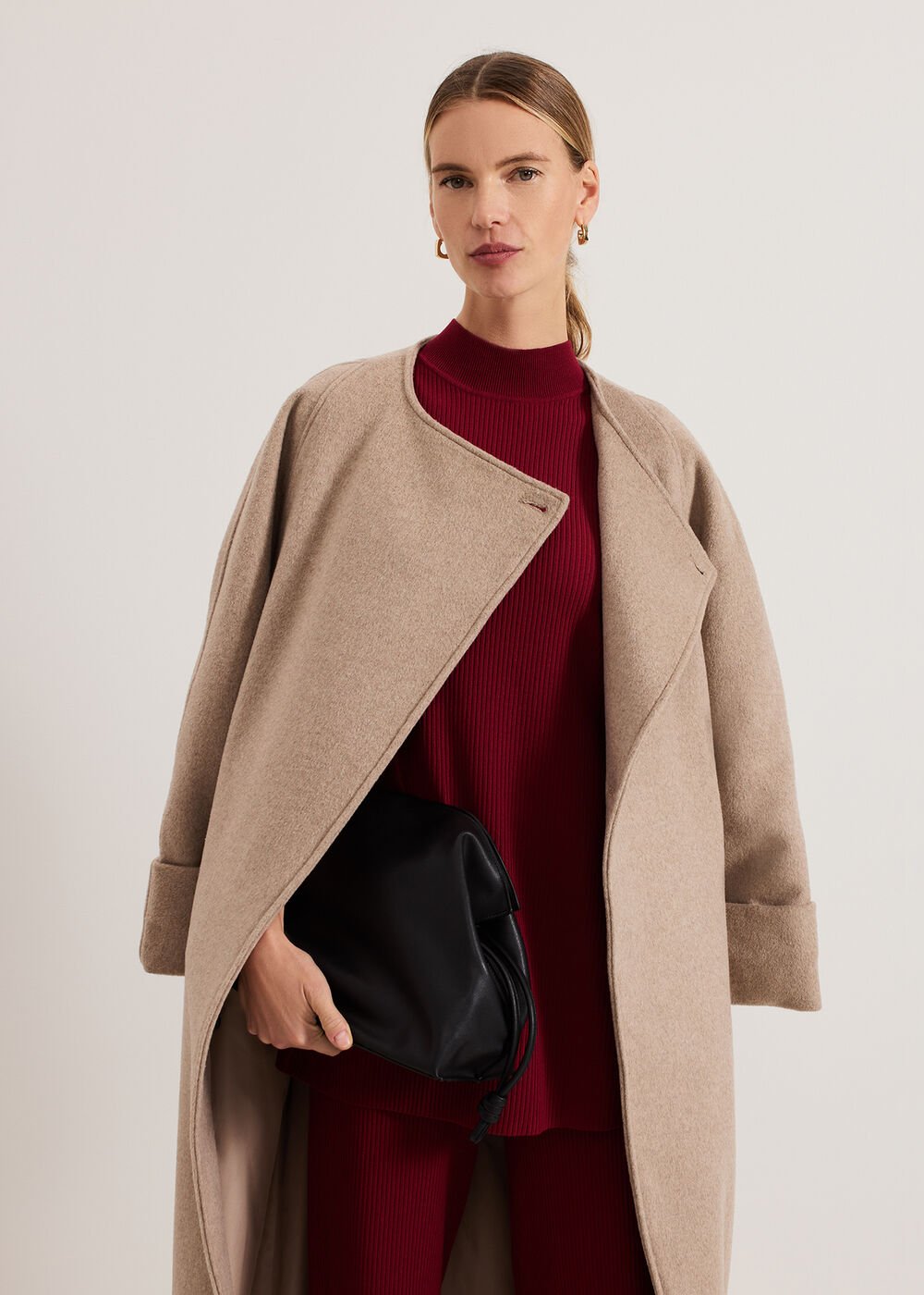 Lori Ribbed Tunic - Burgundy