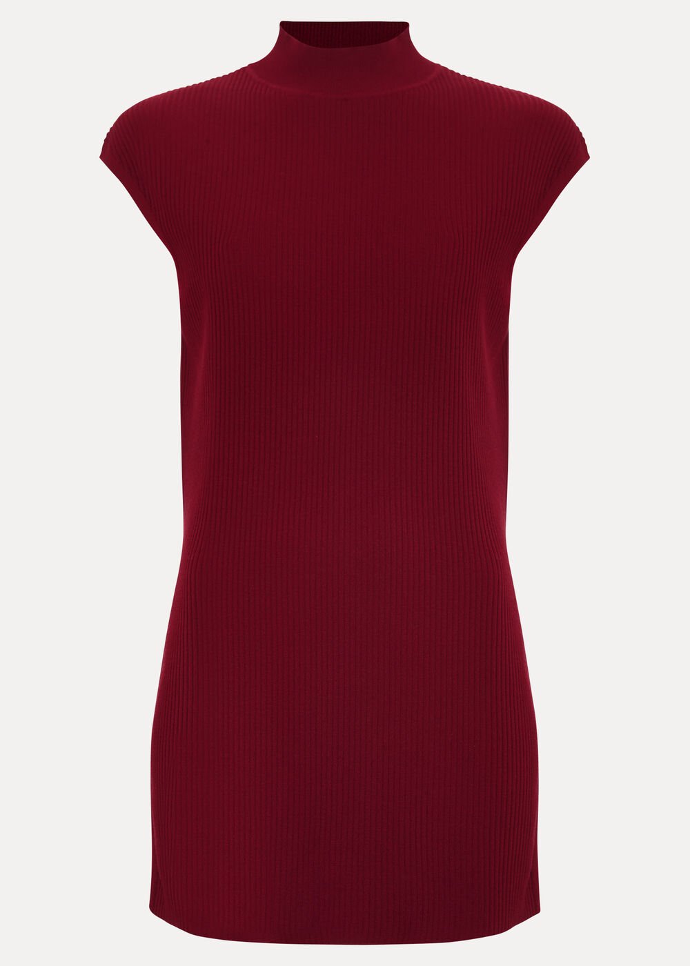 Lori Ribbed Tunic - Burgundy