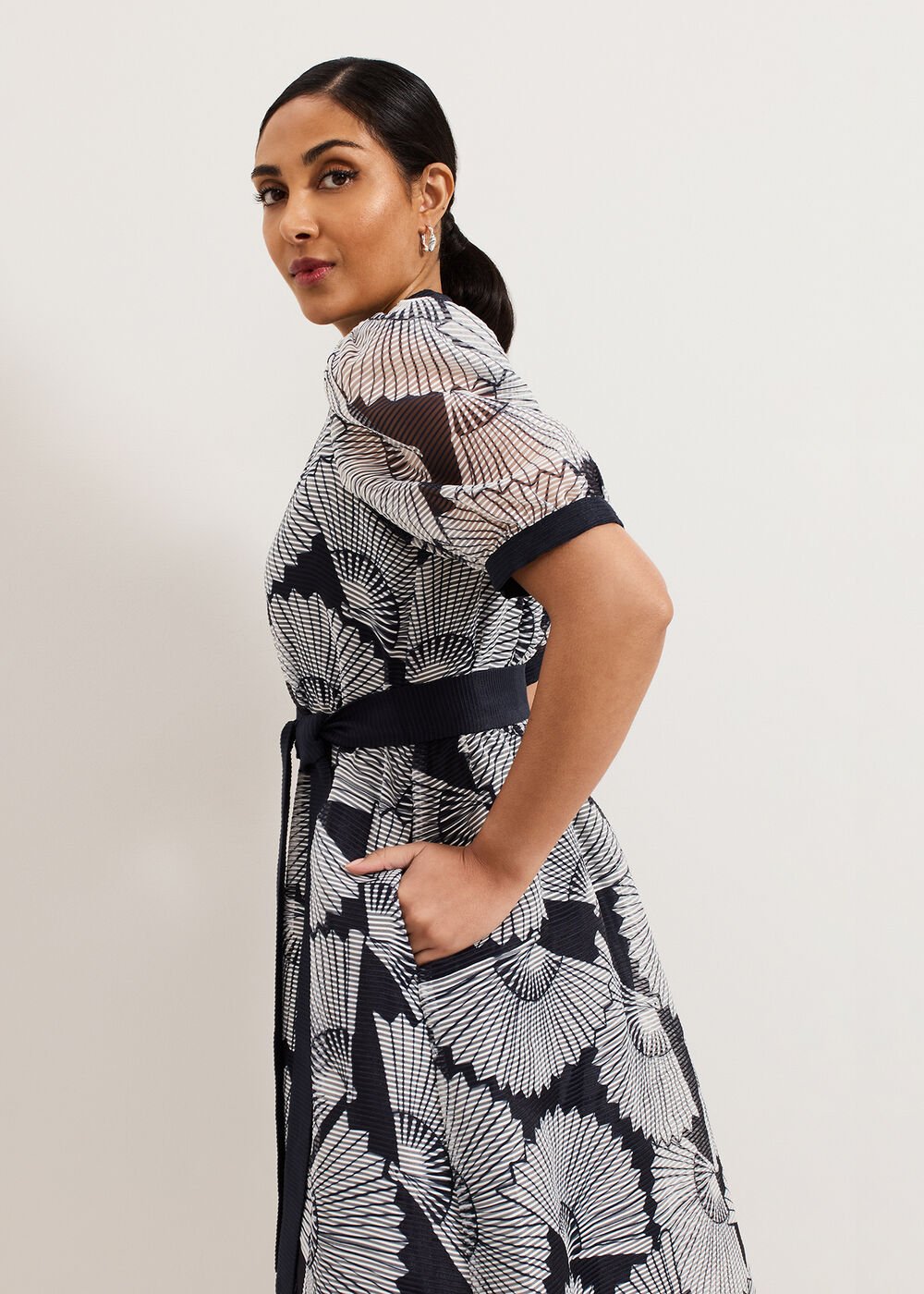 Petite Skylar Dress - Navy