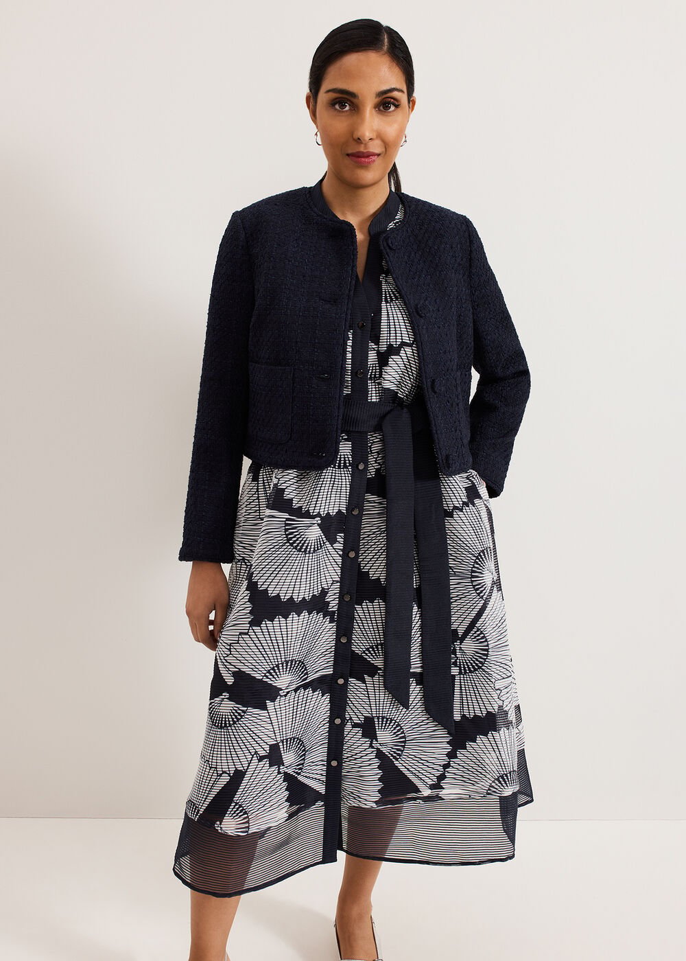 Petite Skylar Dress - Navy