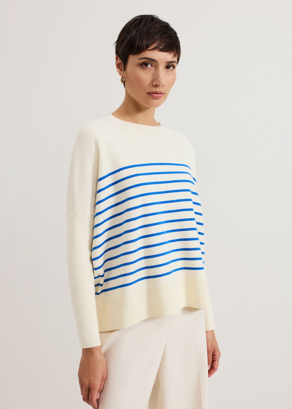 Sadie Stripe Jumper - Blue