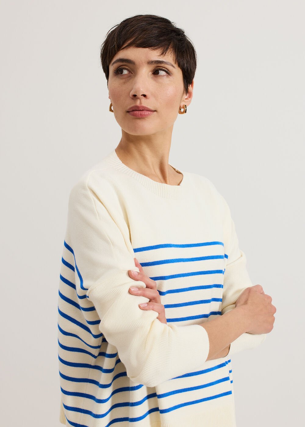 Sadie Stripe Jumper - Blue
