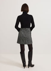 Ayame Textured Skirt - Black