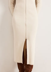 Ella Ribbed Dress - Natural