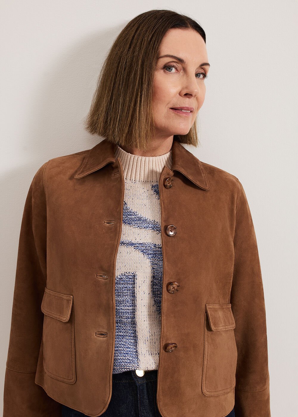 Indira Suede Jacket - Tan