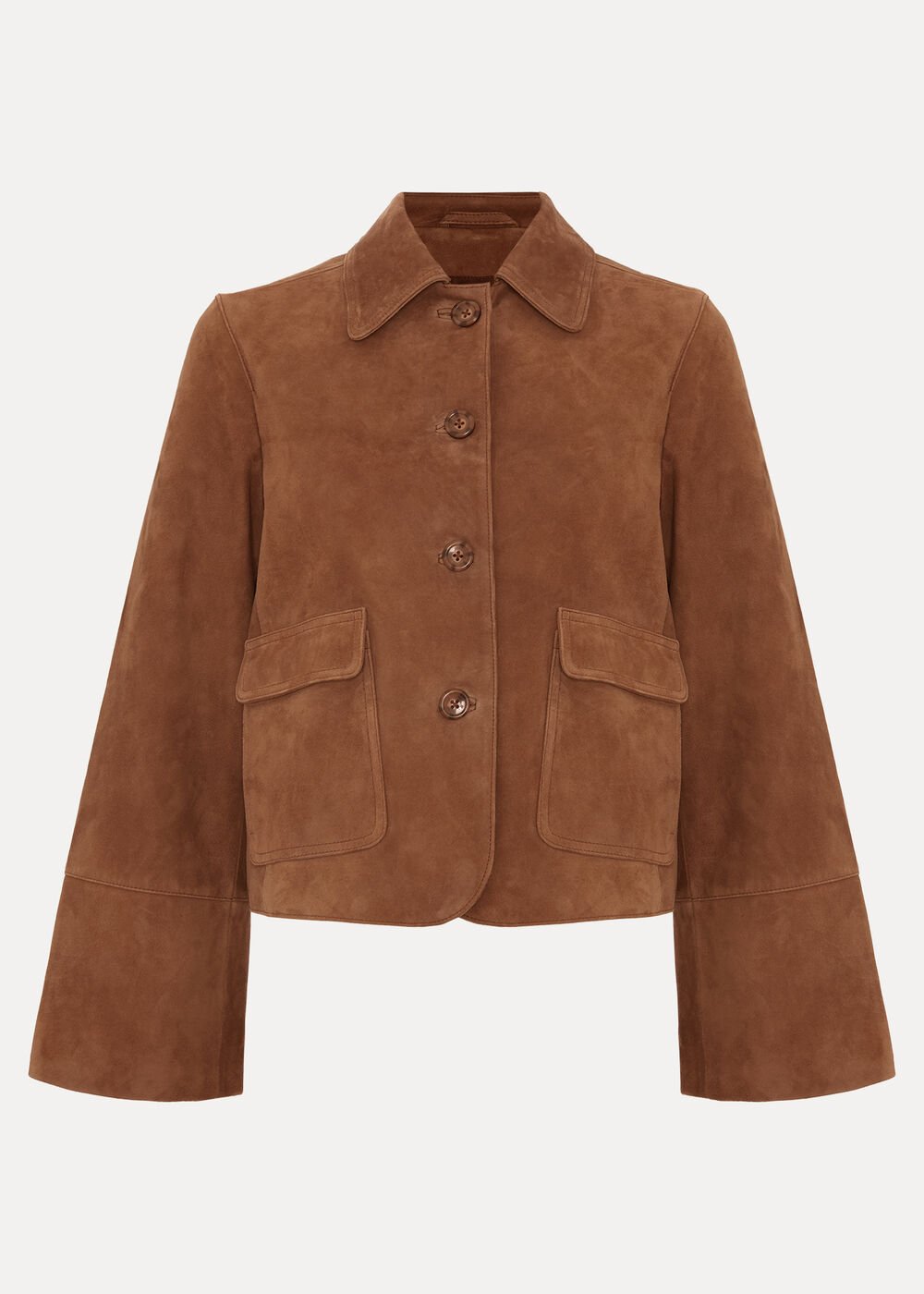 Indira Suede Jacket - Tan