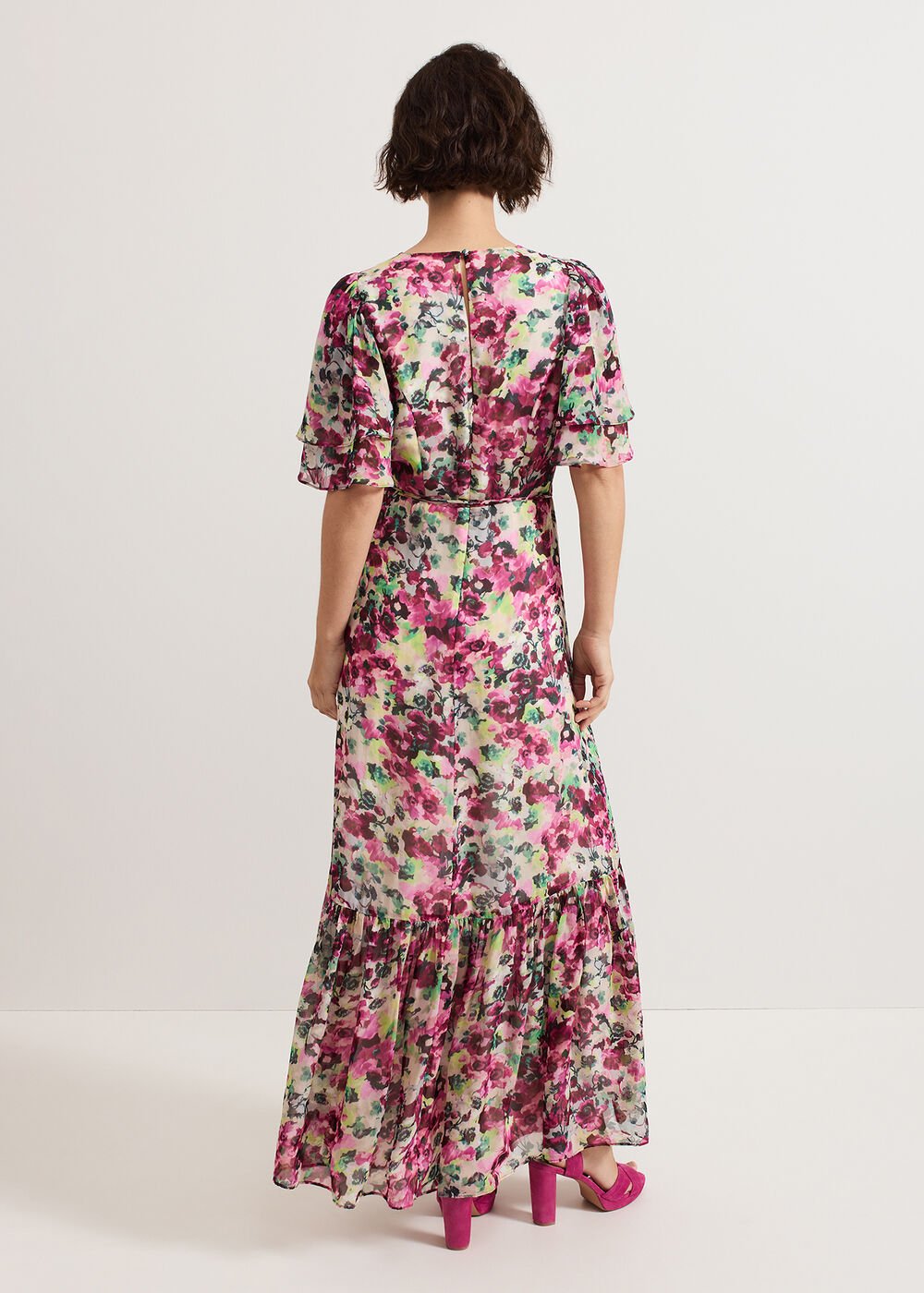 Violet Floral Dress - Multi