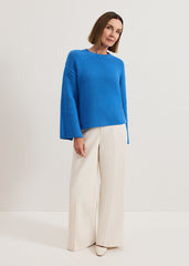 Gabby Textured Knit - Blue