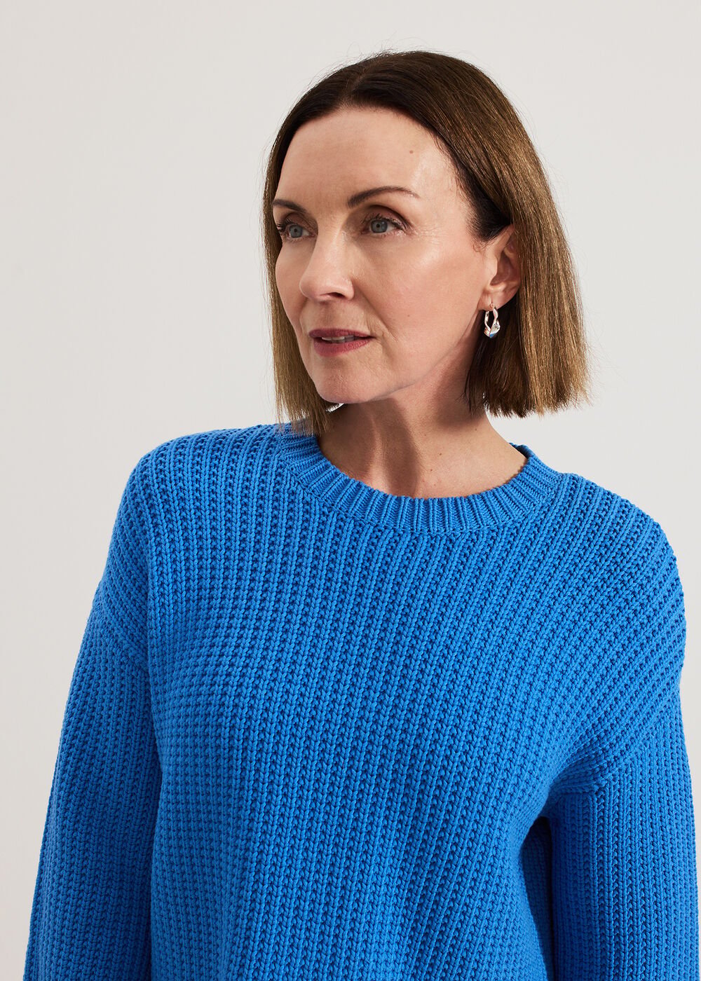Gabby Textured Knit - Blue
