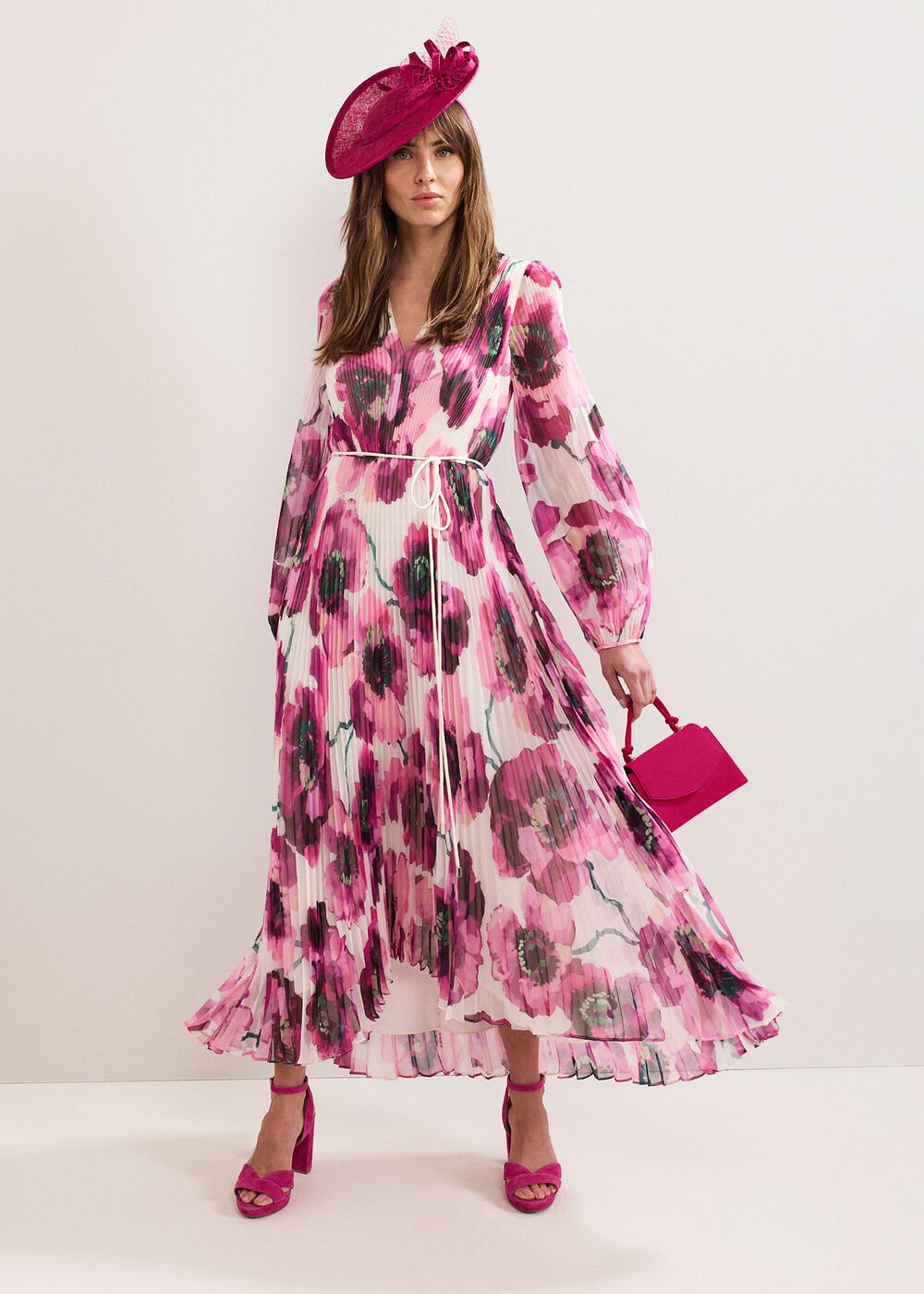 Natalia Floral Maxi Dress - Pink