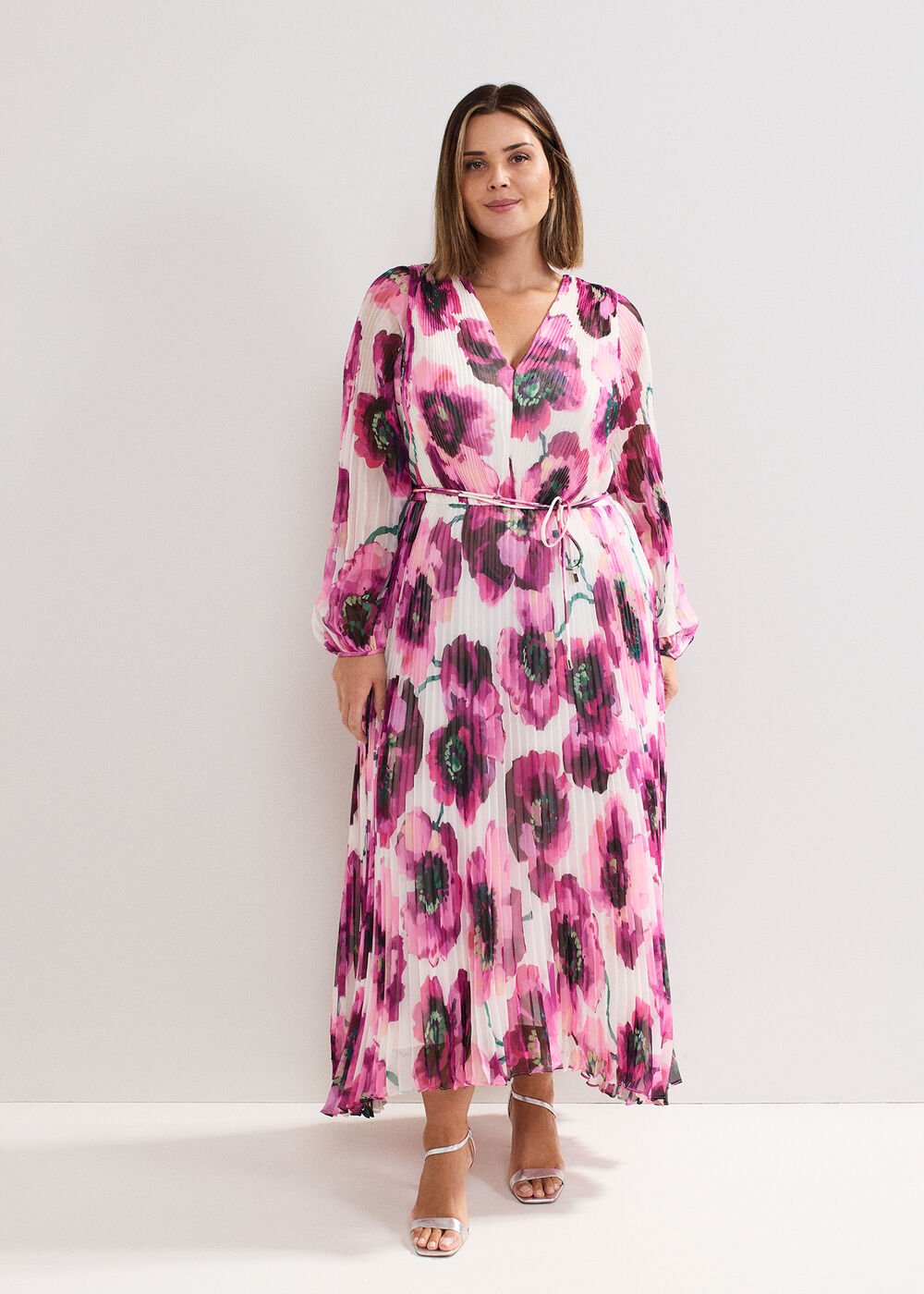Natalia Floral Maxi Dress - Pink