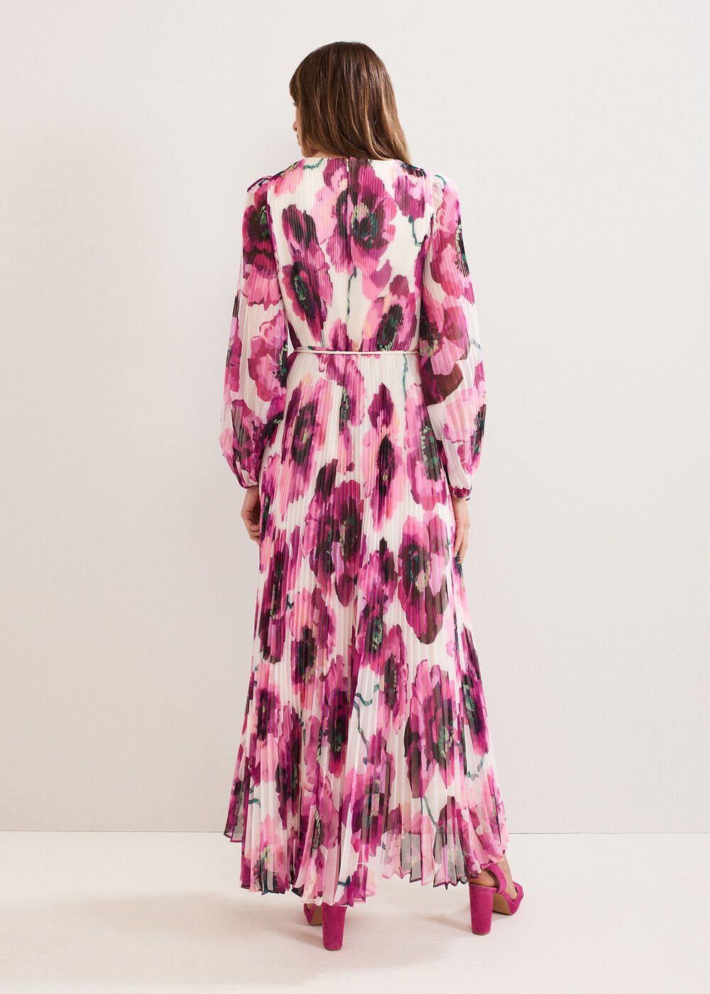 Natalia Floral Maxi Dress - Pink
