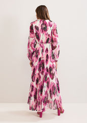 Natalia Floral Maxi Dress - Pink