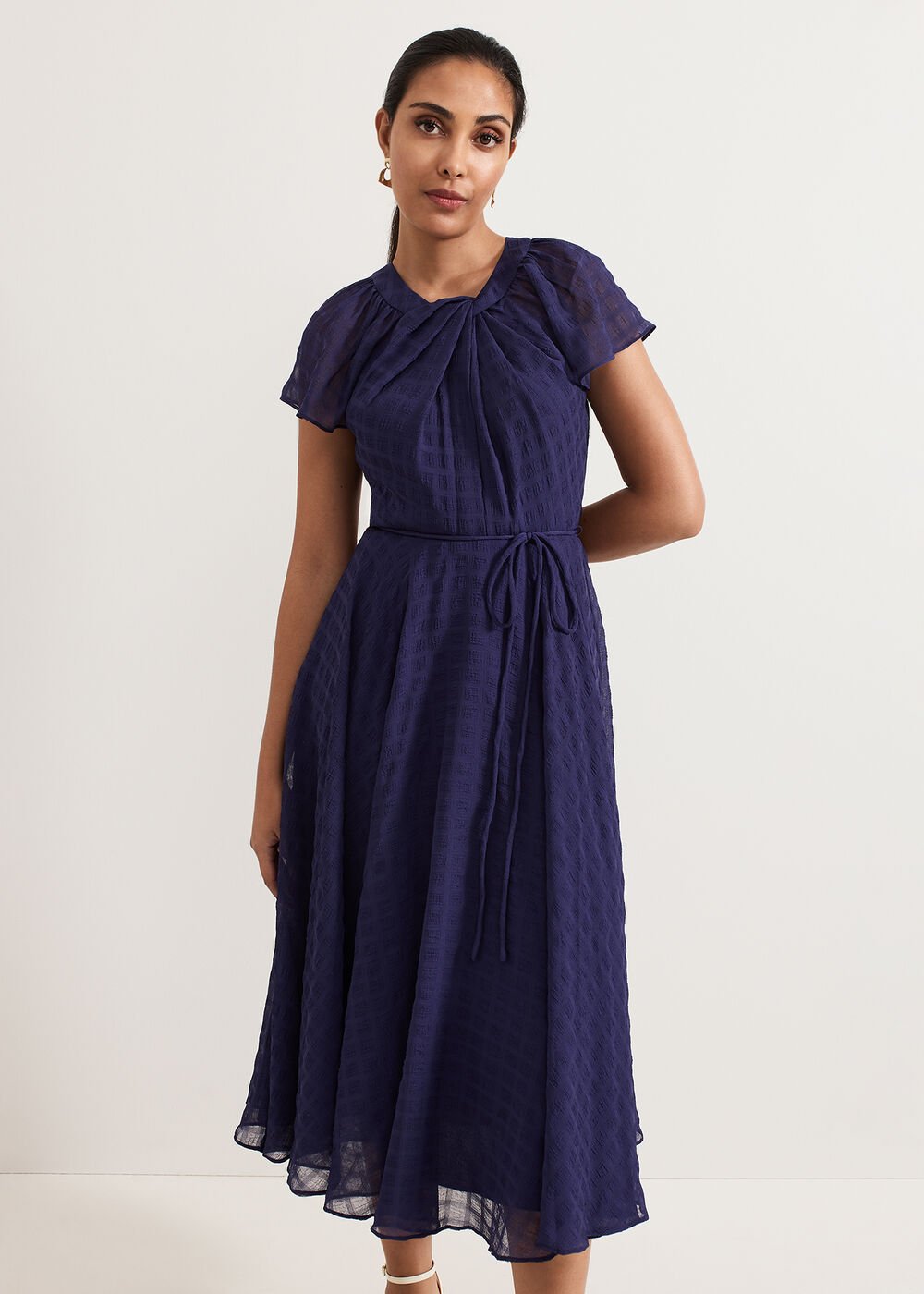 Petite Gwen Dress - Navy