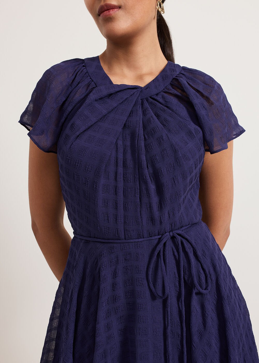 Petite Gwen Dress - Navy