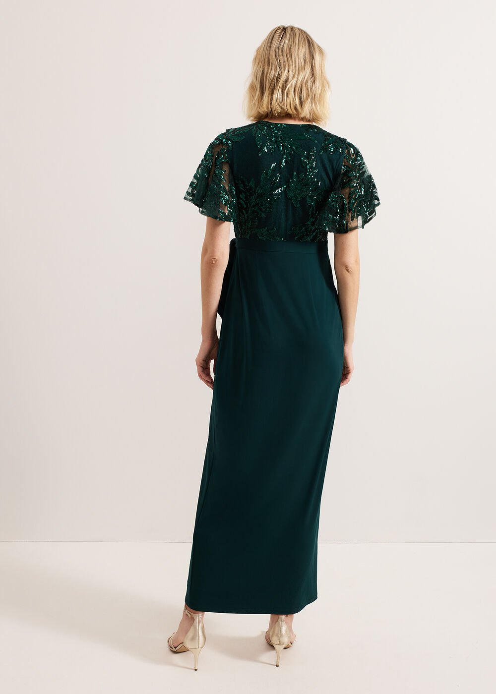Minty Wrap Dress - Dark Green