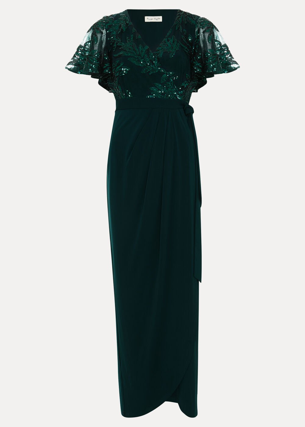 Minty Wrap Dress - Dark Green