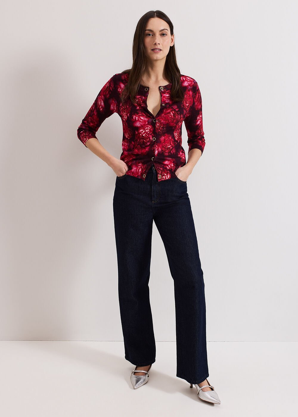 Dani Rose Cardigan - Red