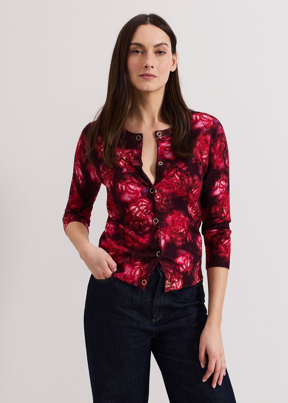 Dani Rose Cardigan - Red