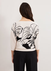 Poppie Studd Top - Black/Ivory