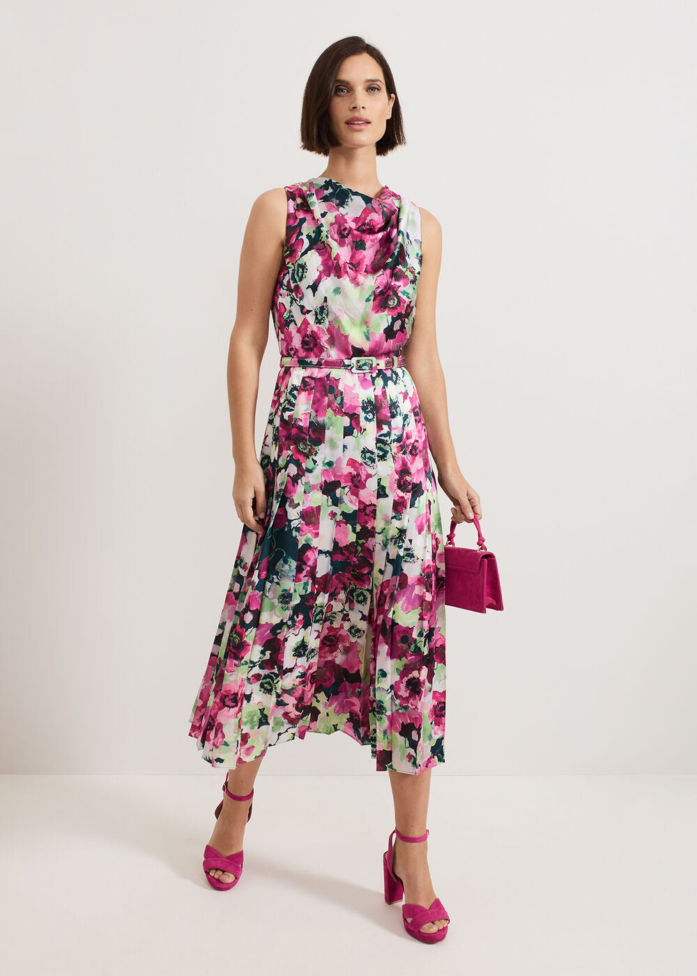 Janina Floral Dress - Multi-Coloured