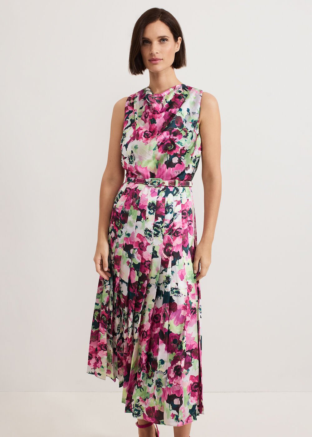 Janina Floral Dress - Multi-Coloured