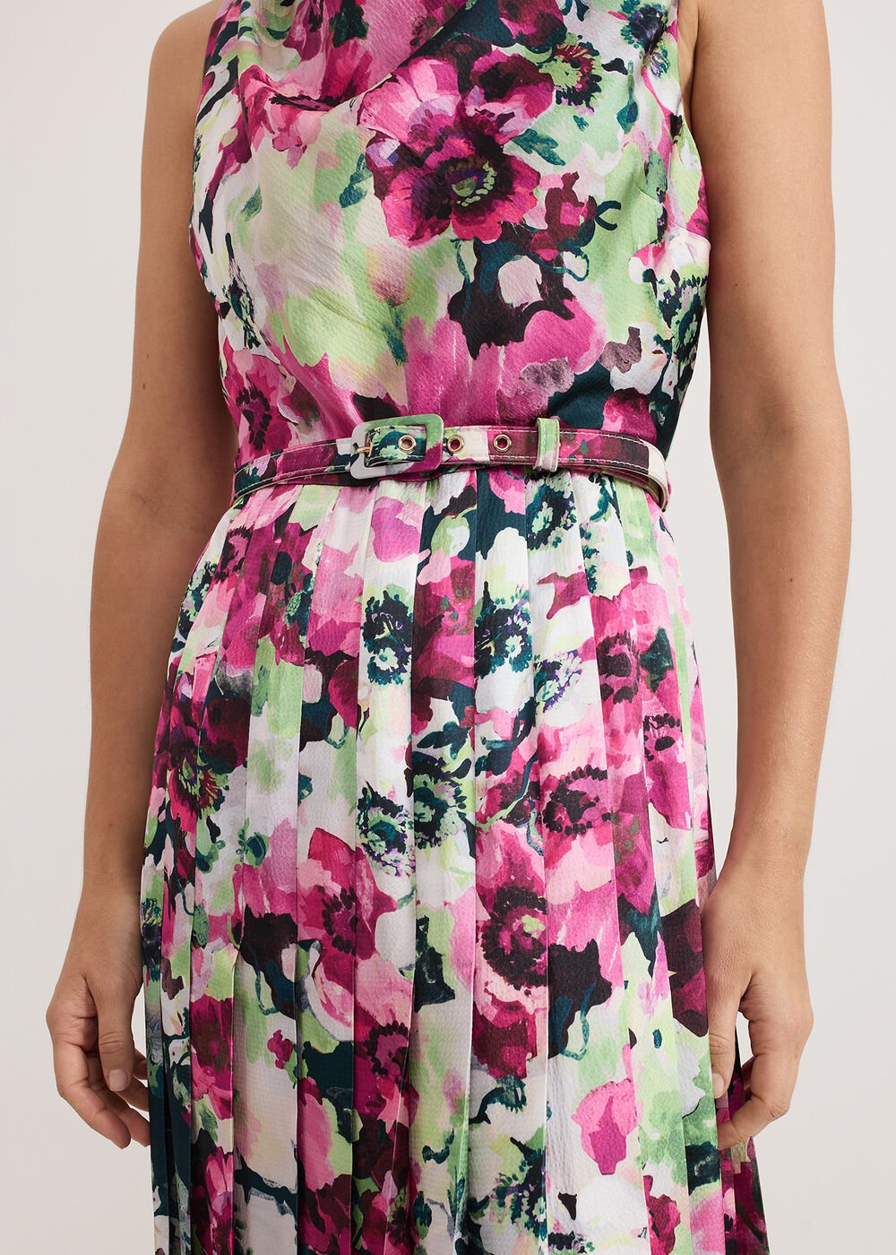 Janina Floral Dress - Multi-Coloured