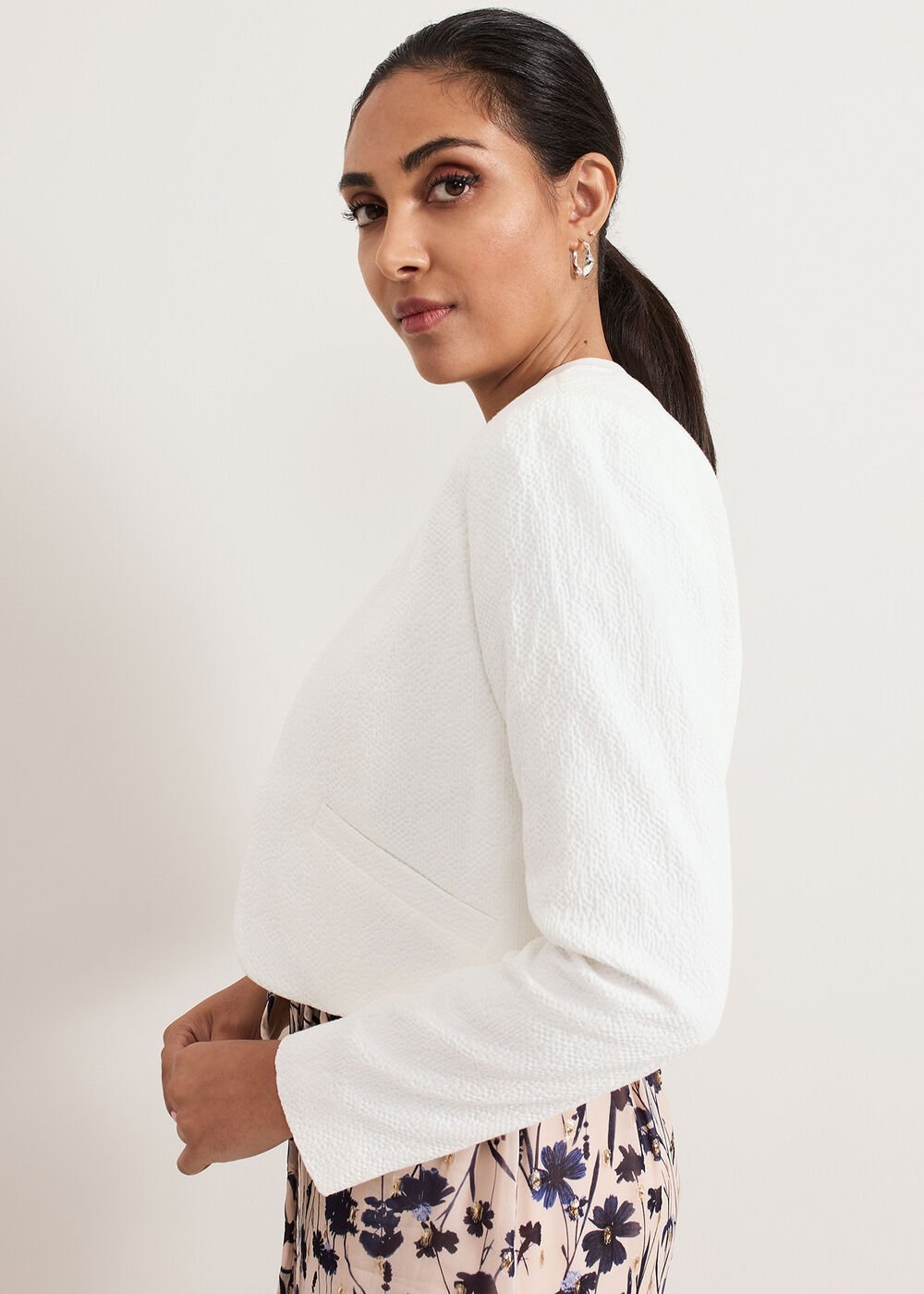 Petite Olivia Jacket - Ivory