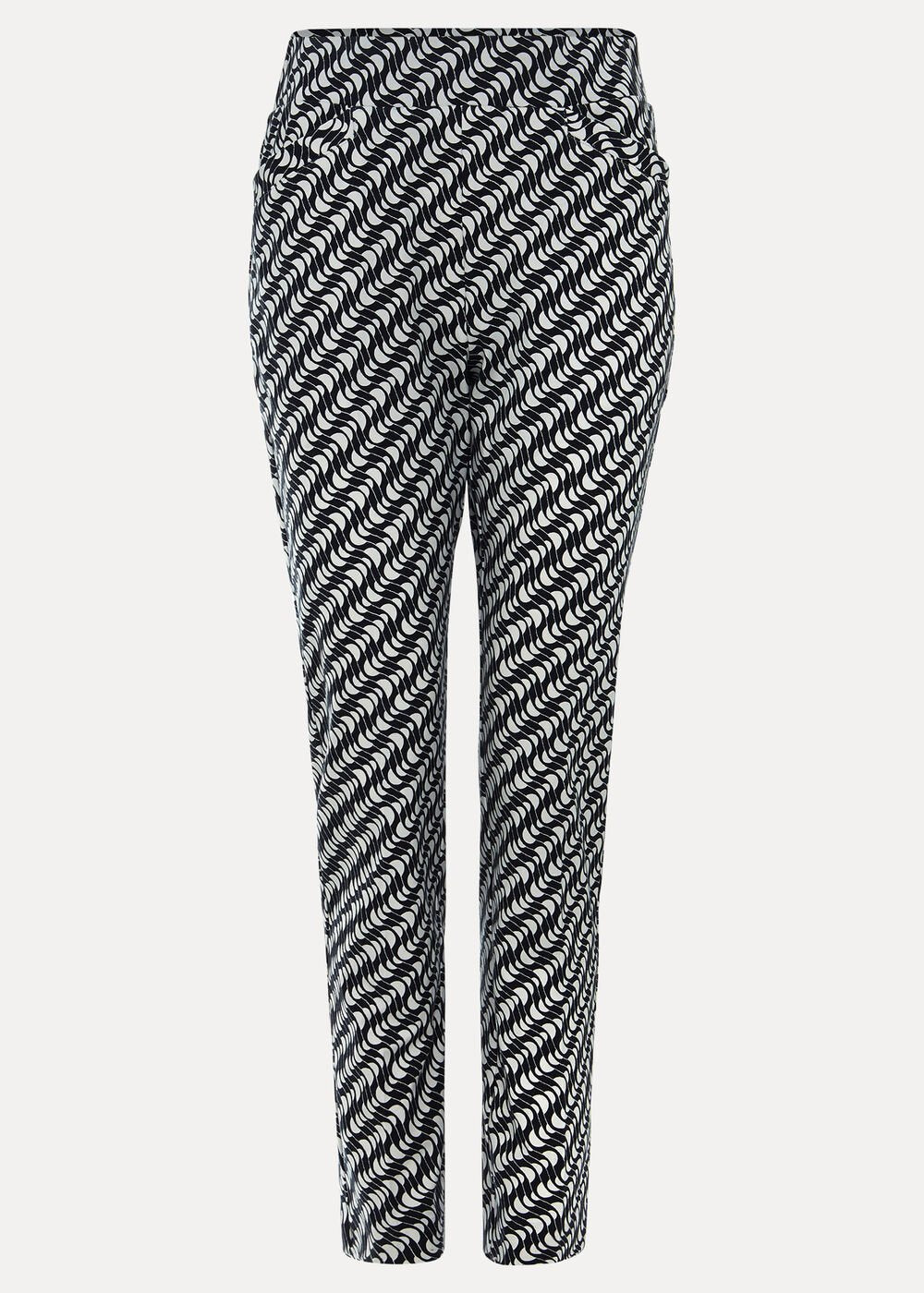 Carmella Trouser - Navy/Ivory