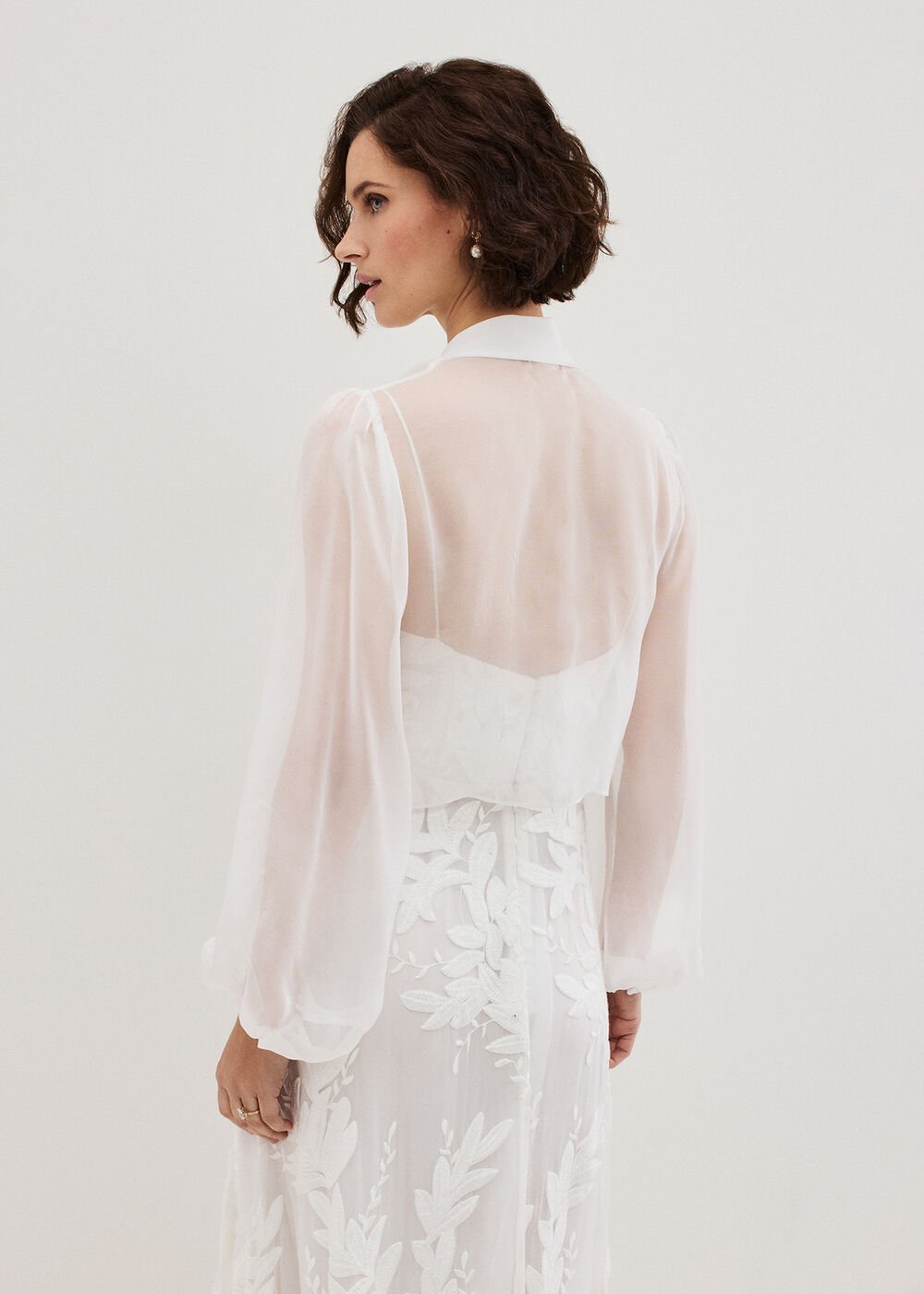 Arabella Silk Cover Up - Ivory