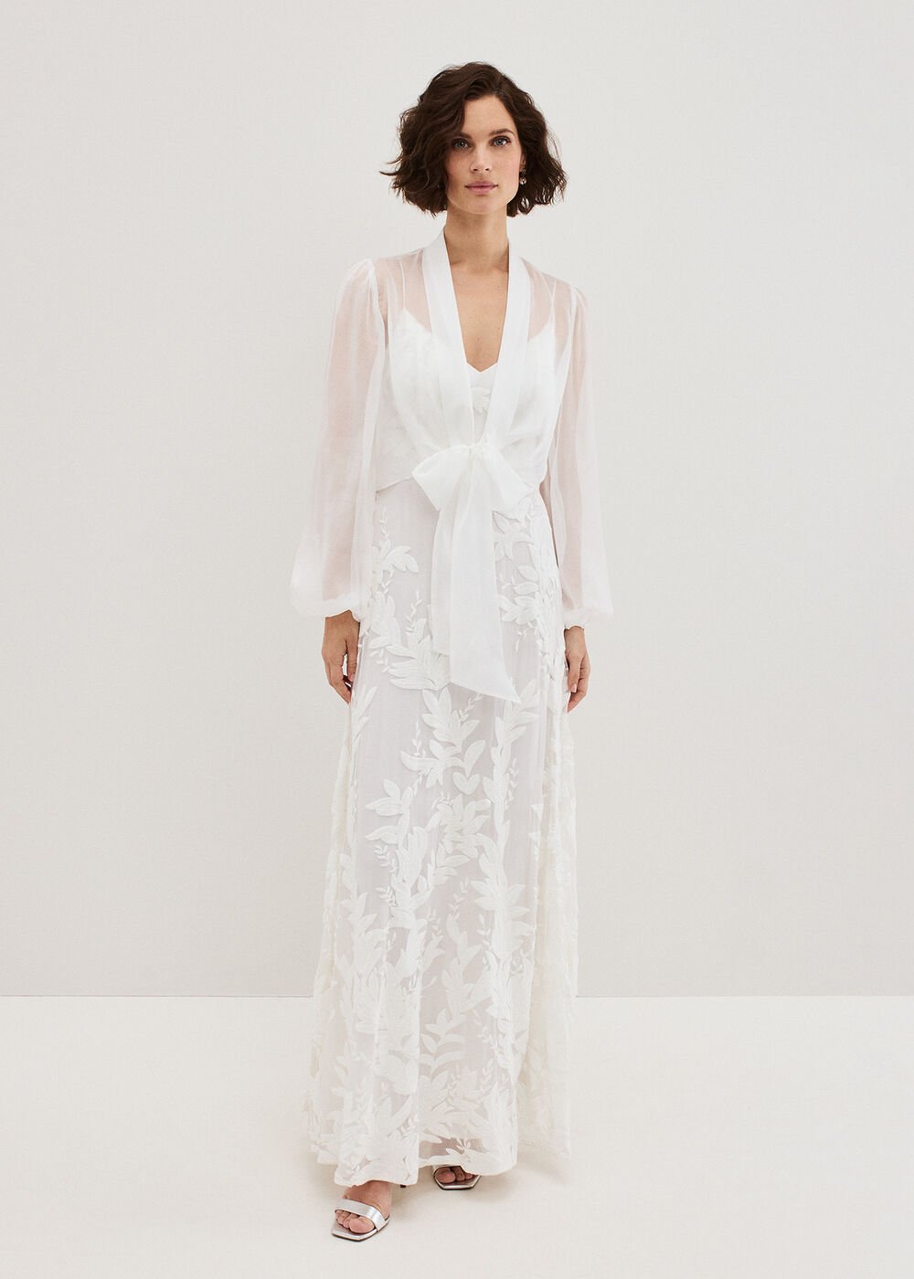 Arabella Silk Cover Up - Ivory