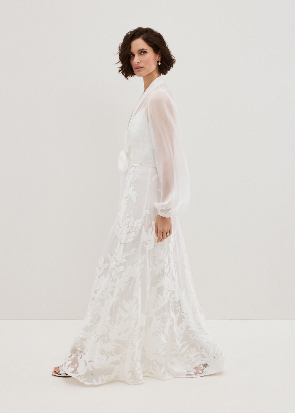 Arabella Silk Cover Up - Ivory