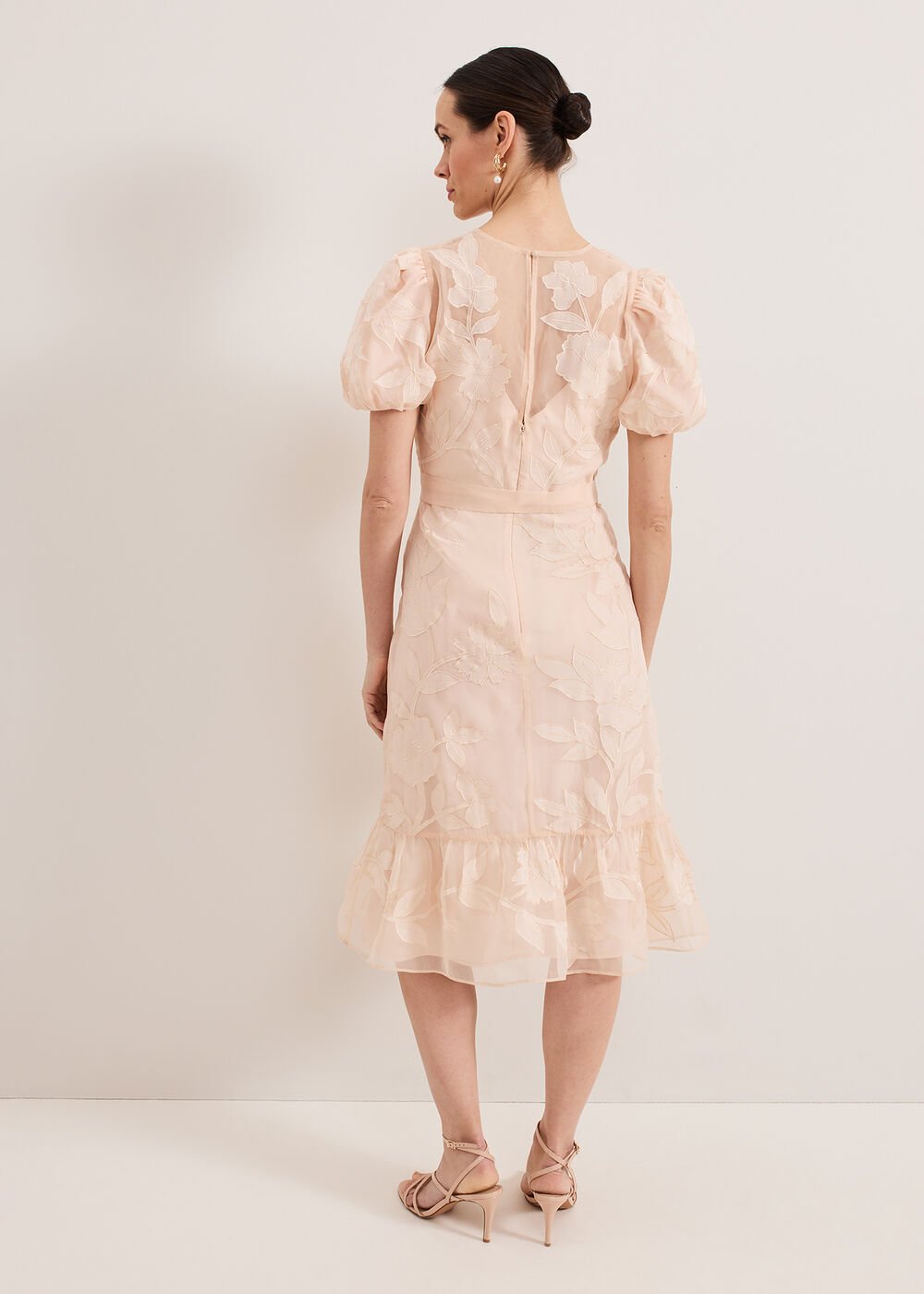 Chrissie Wrap Dress - Pale Pink