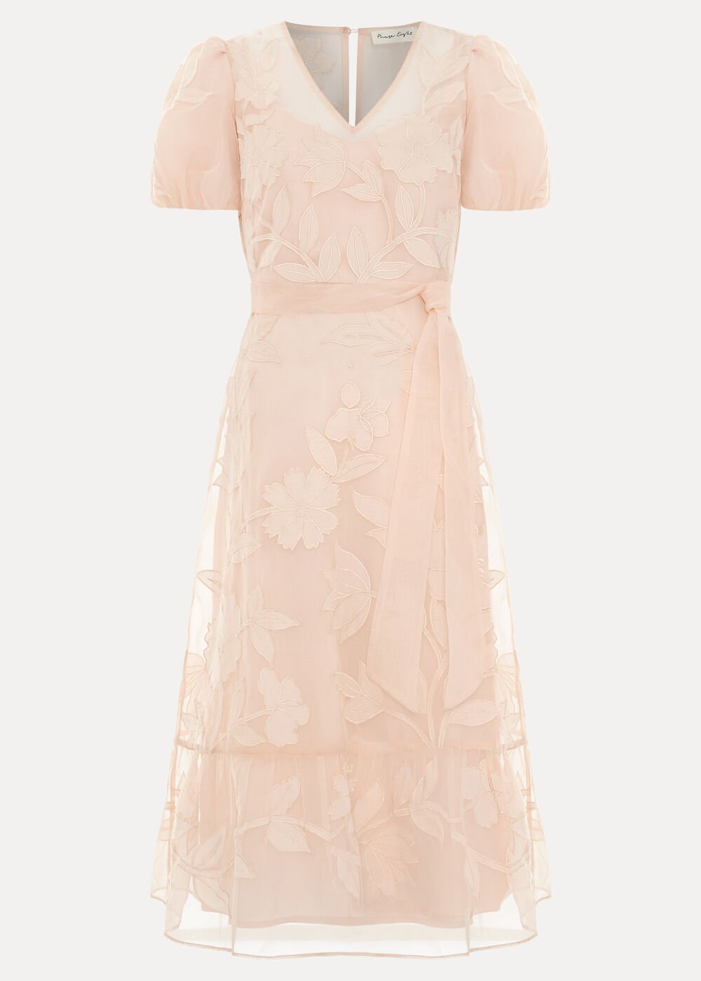 Chrissie Wrap Dress - Pale Pink