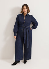 Gemma Denim Jumpsuit - Indigo