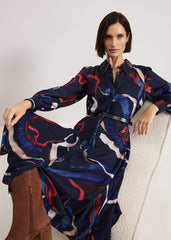 Katy Shirt Dress - Navy