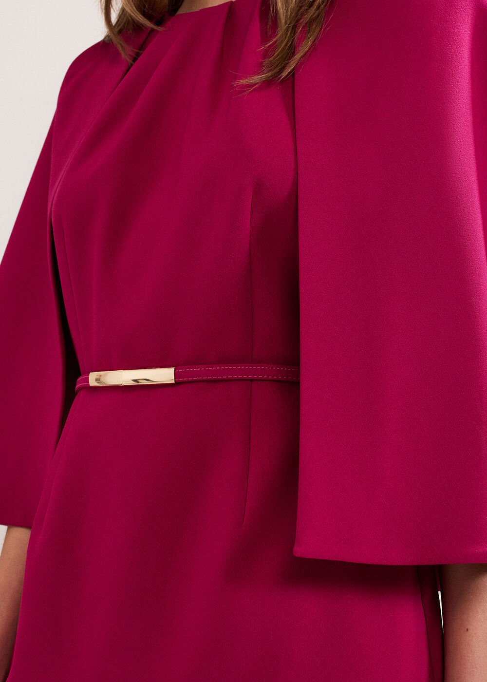 Veronica Cape Dress - Pink