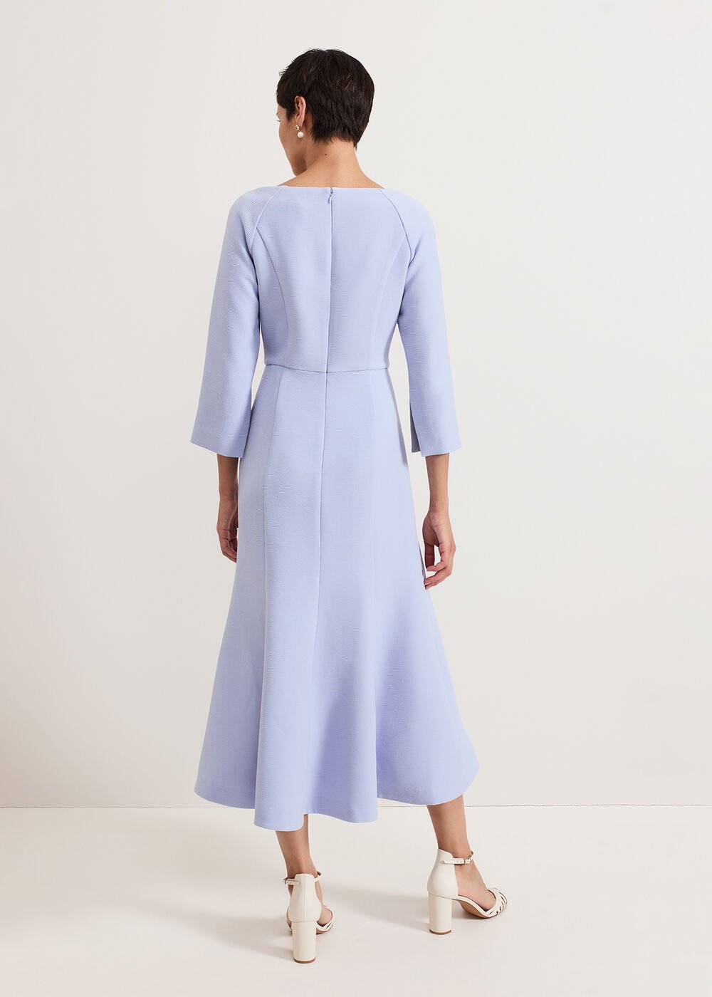 Sienna Tux Dress - Pale Blue