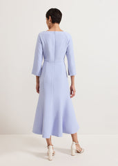 Sienna Tux Dress - Pale Blue