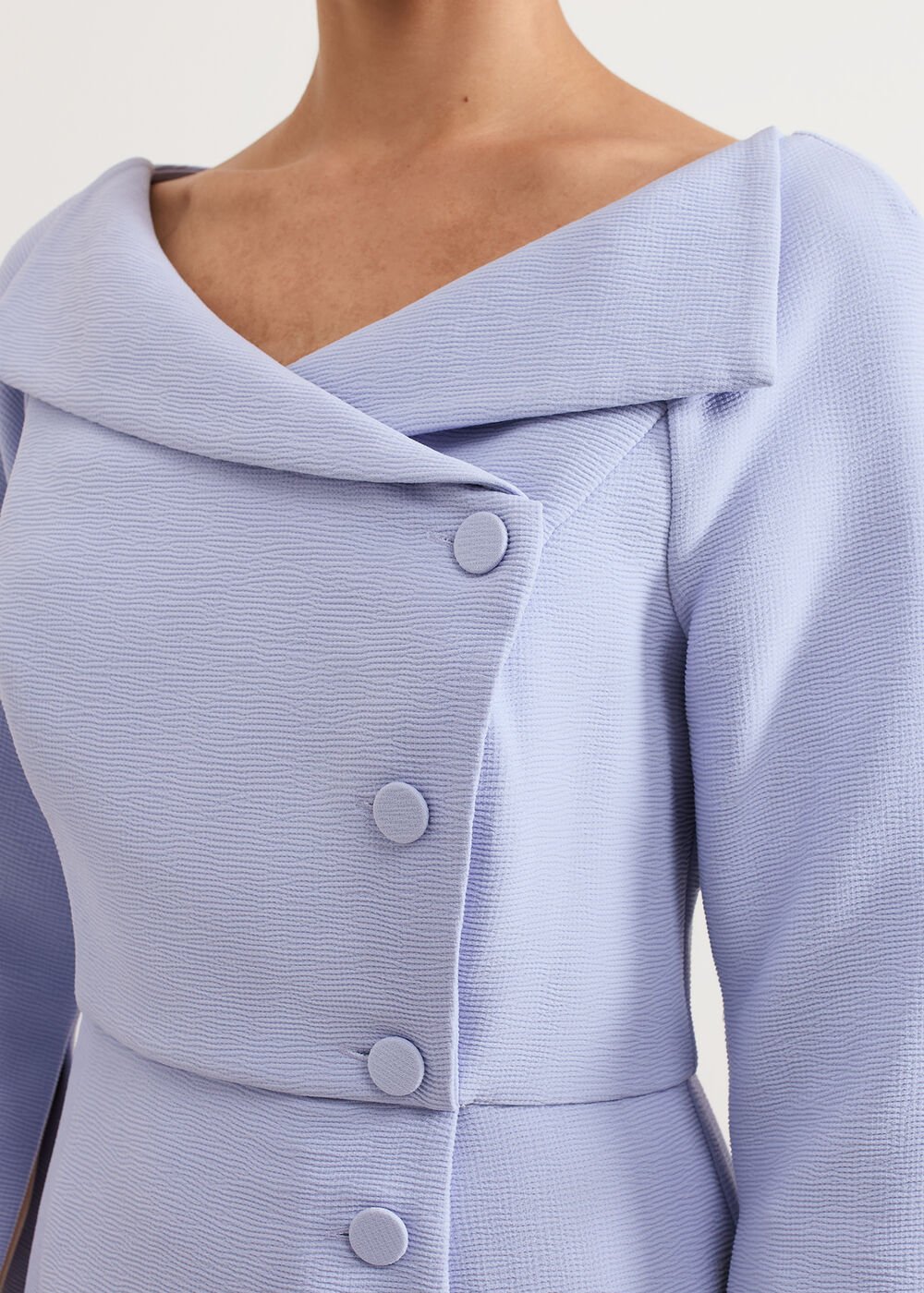 Sienna Tux Dress - Pale Blue