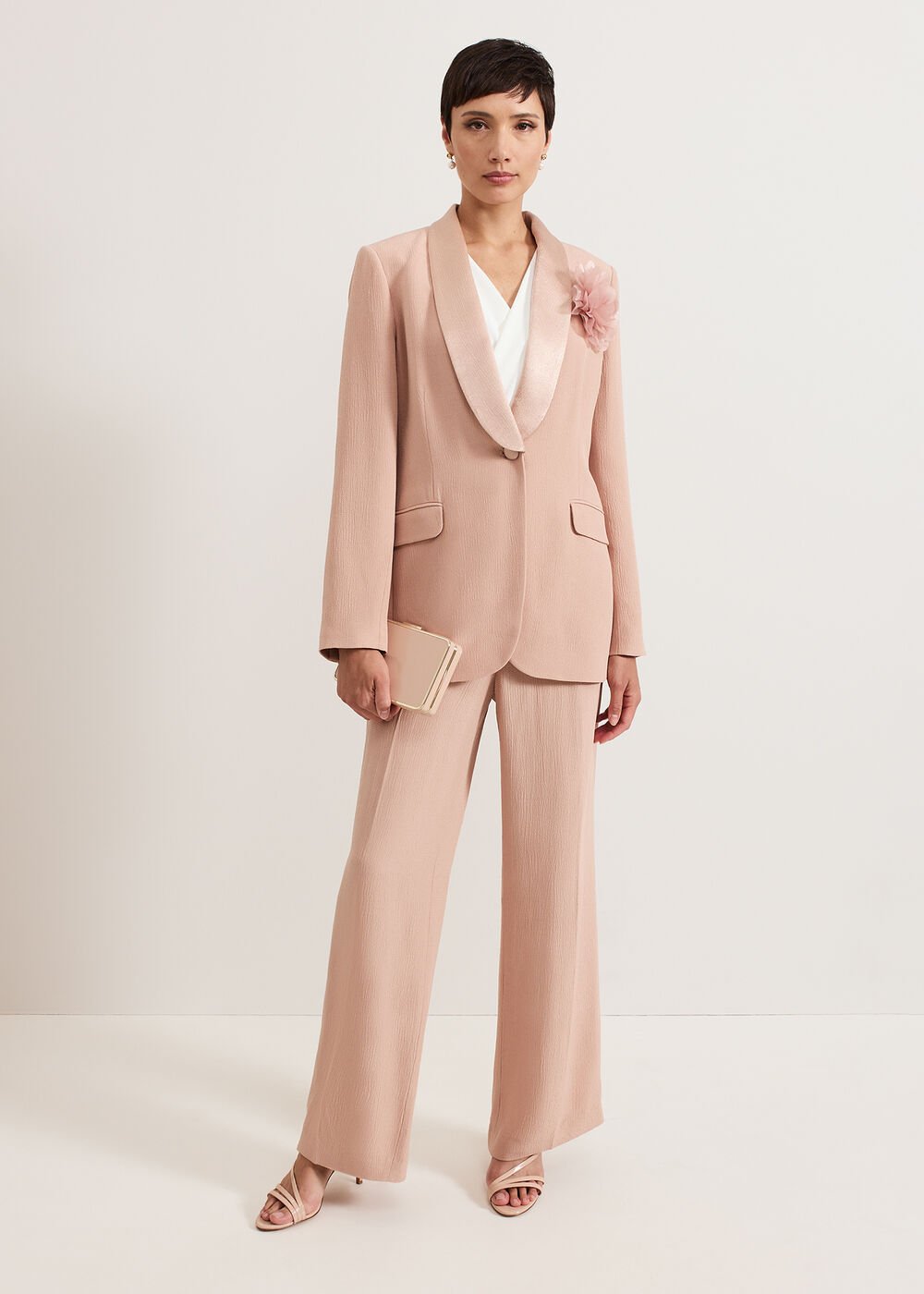 Jorja Suit Jacket - Pale Pink