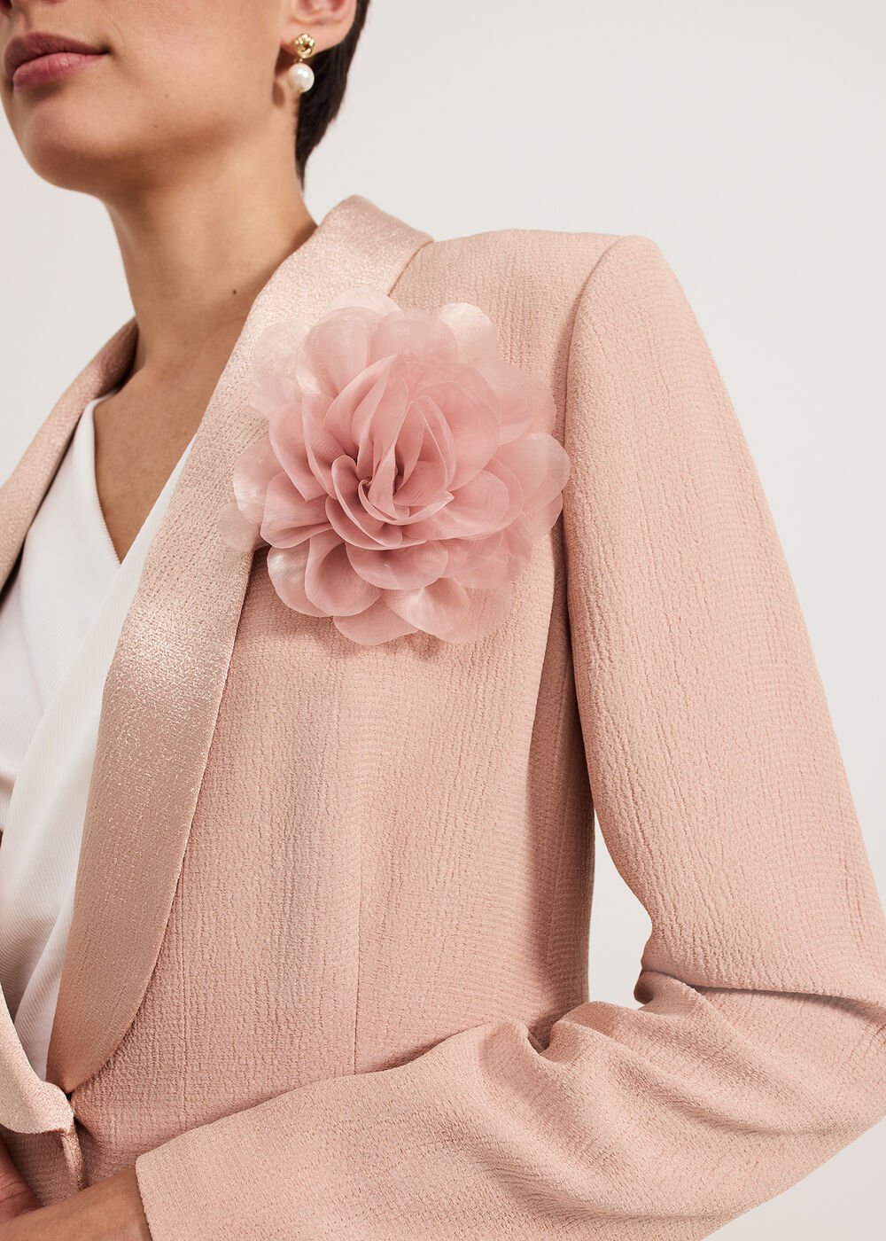Jorja Suit Jacket - Pale Pink