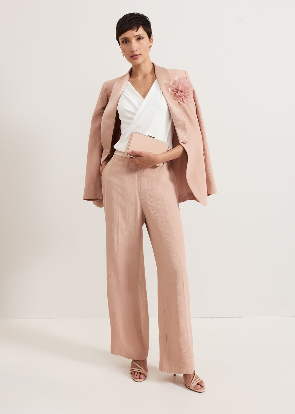 Jorja Suit Jacket - Pale Pink