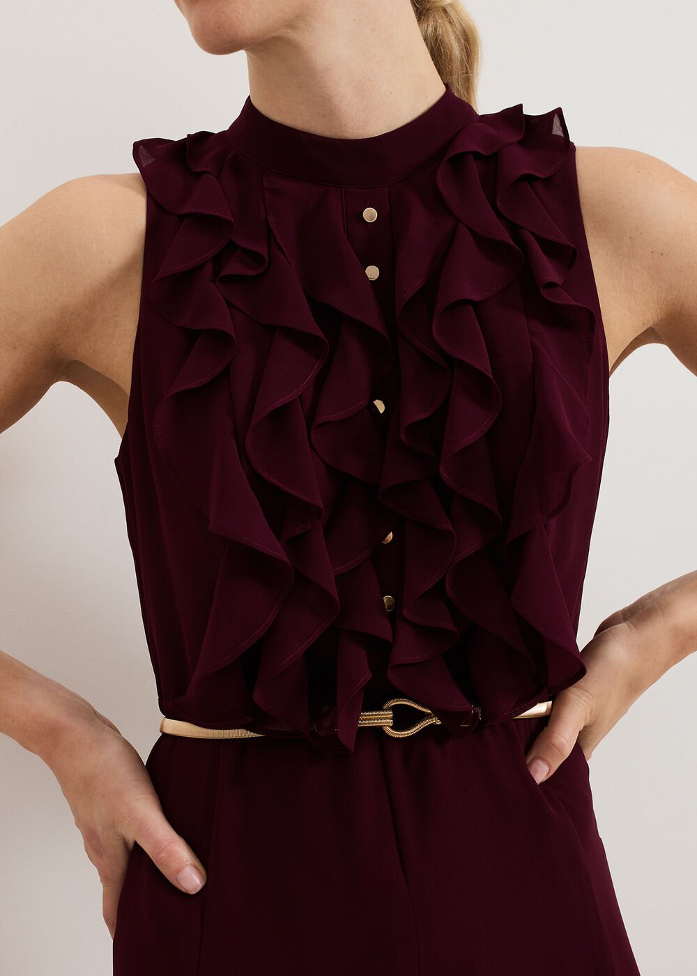 Nalani Jumpsuit - Burgundy