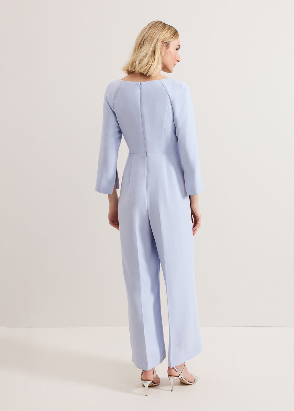 Sienna Tux Jumpsuit - Blue