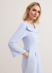 Sienna Tux Jumpsuit - Blue
