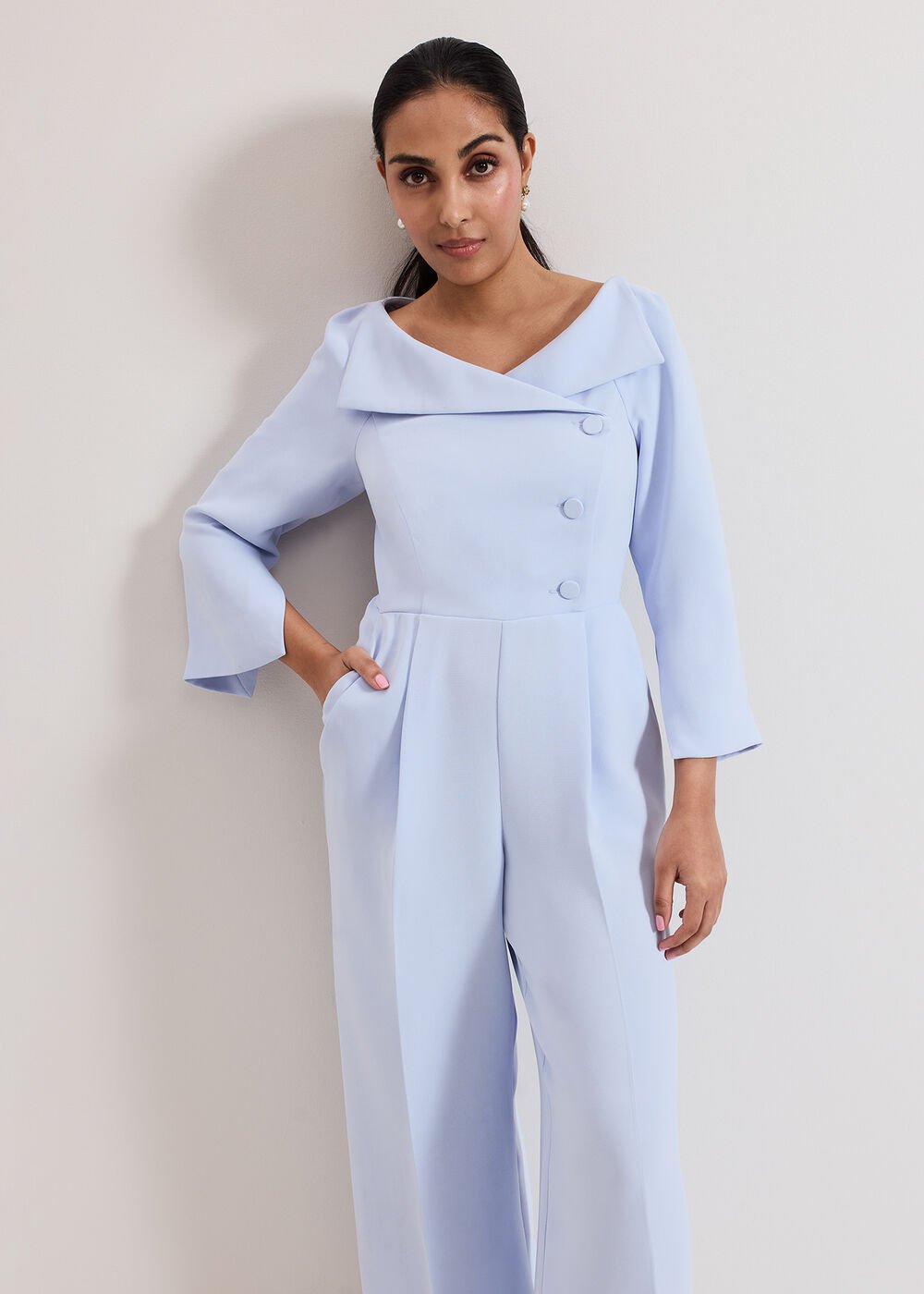 Petite Sienna Jumpsuit - Blue